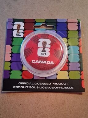 FIFA Canada Red Soccer Pin/Button